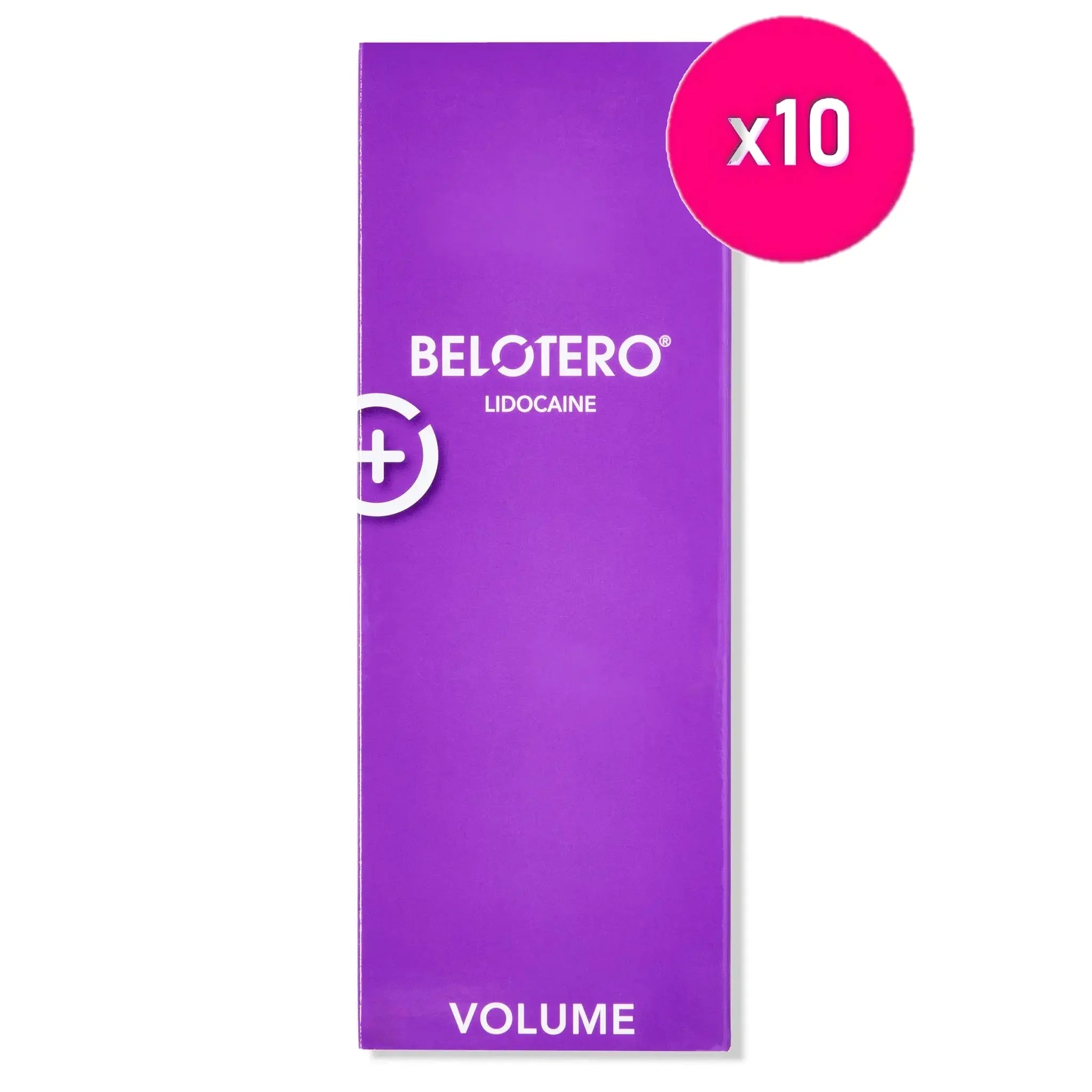Two syringes of Belotero Volume Dermal Filler, a leading supplier of volumizing dermal fillers for facial rejuvenation. Hyaluronic acid dermal filler for restoring facial volume in the cheeks, chin and jaw.