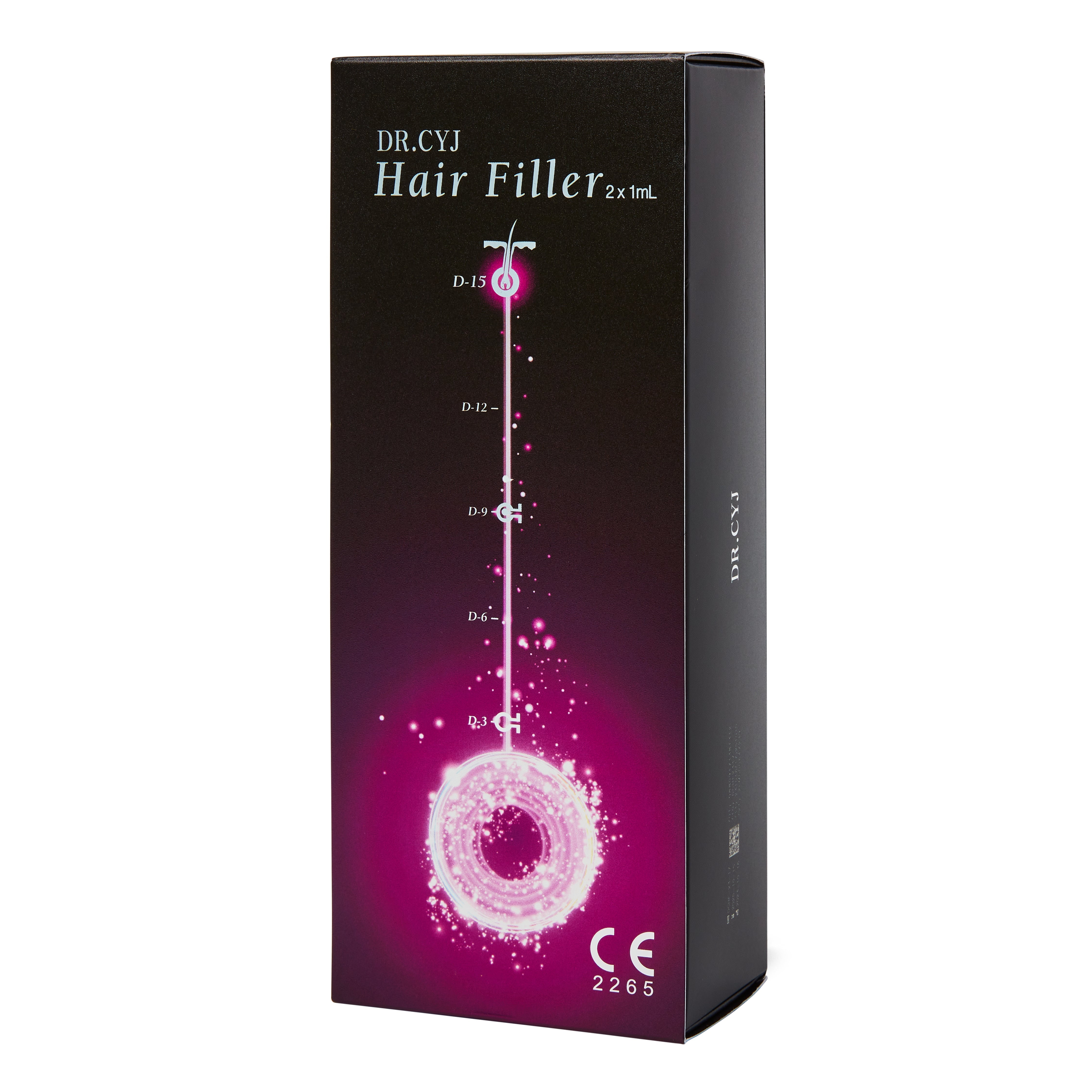 Dr CYJ Box. Dermal filler for hair follicle stimulation, growth and improved thickness.