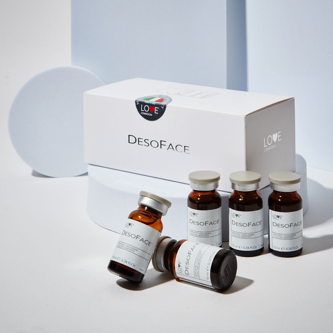 Deso Face Display. Targeted fat dissolving for the face, double chin and neck area.