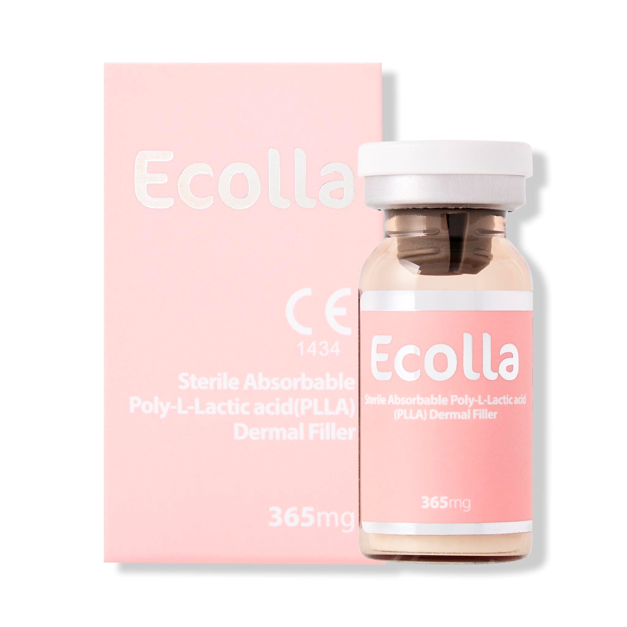 Ecolla Display. Poly-L-lactic acid (PLLA) dermal filler for stimulation collagen and facial rejuvenation.