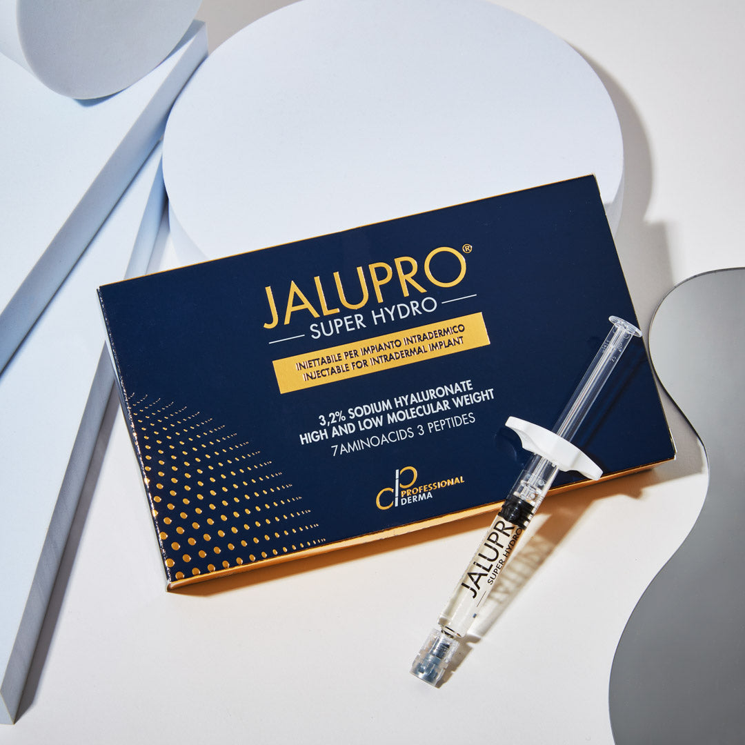 Jalupro Super Hydro Display. Skin booster to improve skin hydration, elasticity, smoothness and texture.
