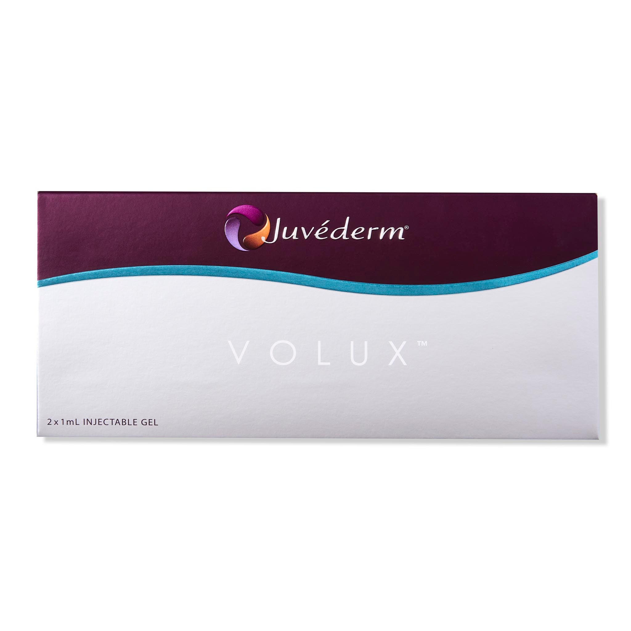 Juvederm volux Box. Hyaluronic acid dermal filler for augmentation of the chin, jaw or cheeks in facial contouring.