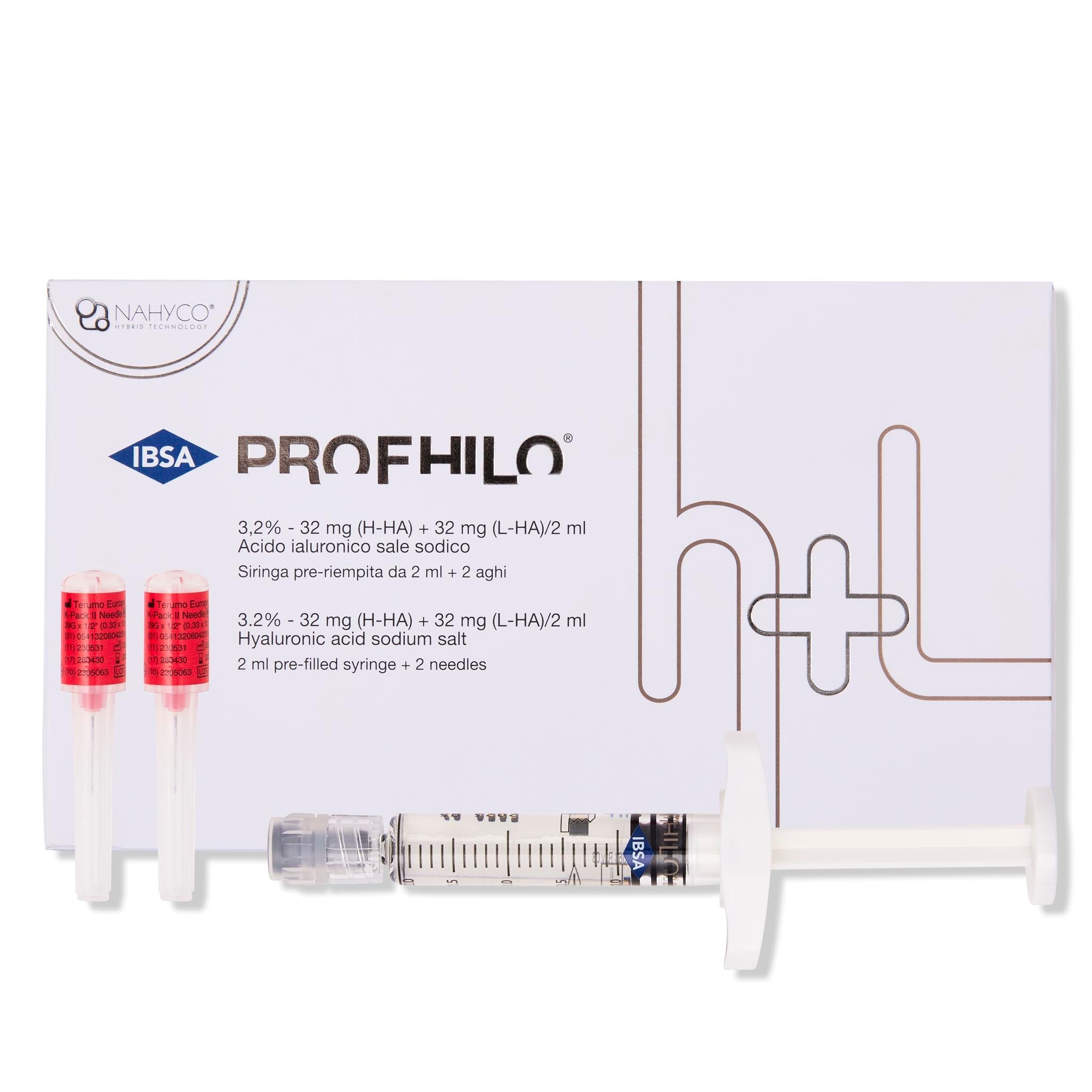 Profhilo H+L Display. Skin booster to improve skin hydration, texture and elasticity.