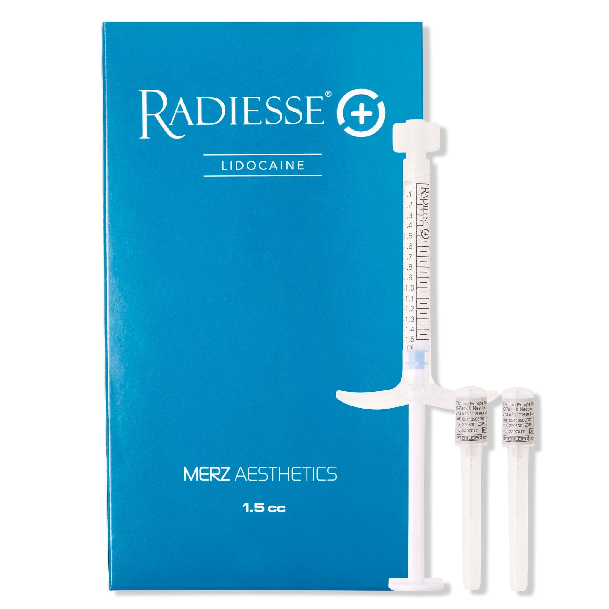 Radiesse Plus Display. Dermal filler with lidocaine for stimulating collagen, facial contouring and facial rejuvenation