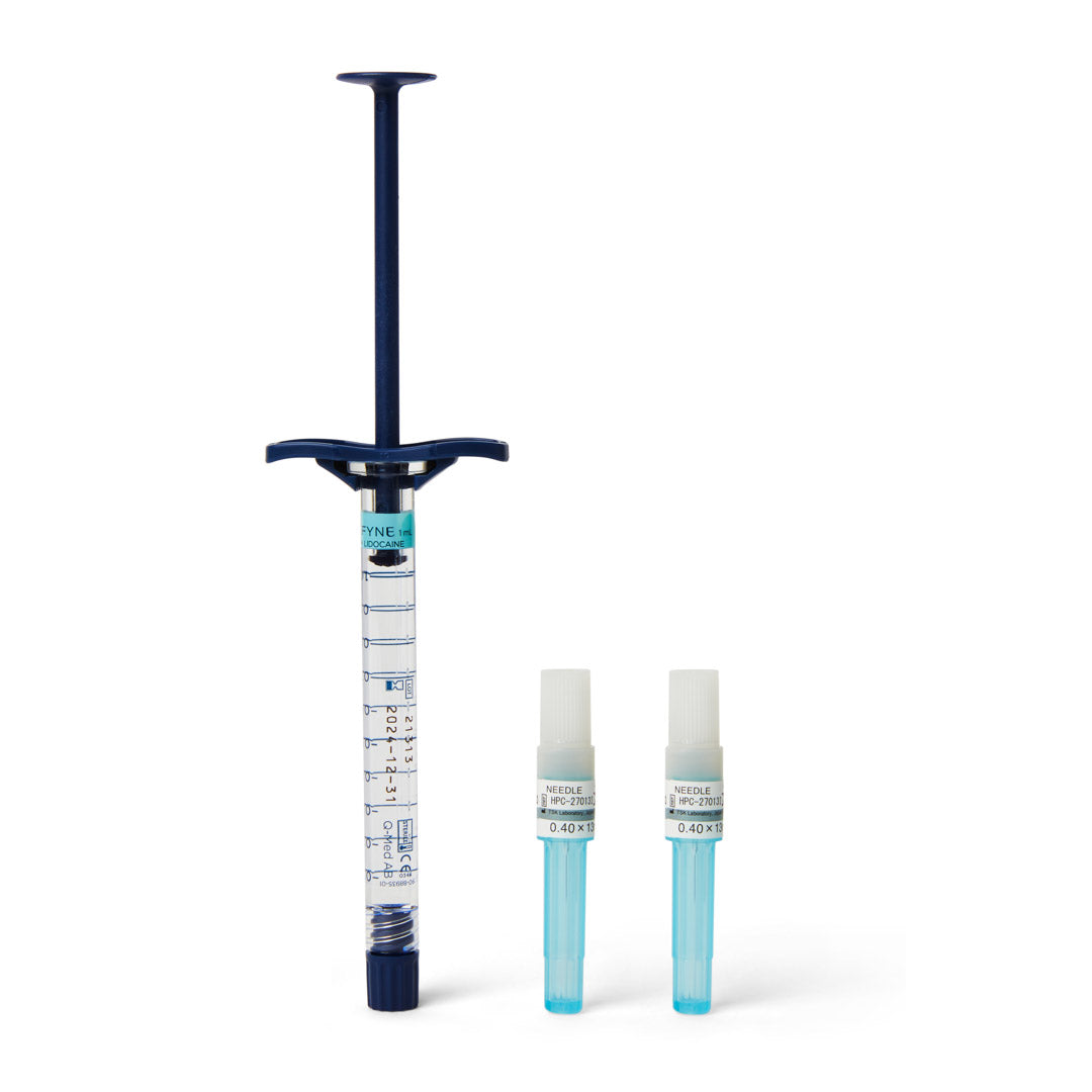 Restylane Defyne Content. Hyaluronic acid dermal filler for facial contouring and deep lines or wrinkles.