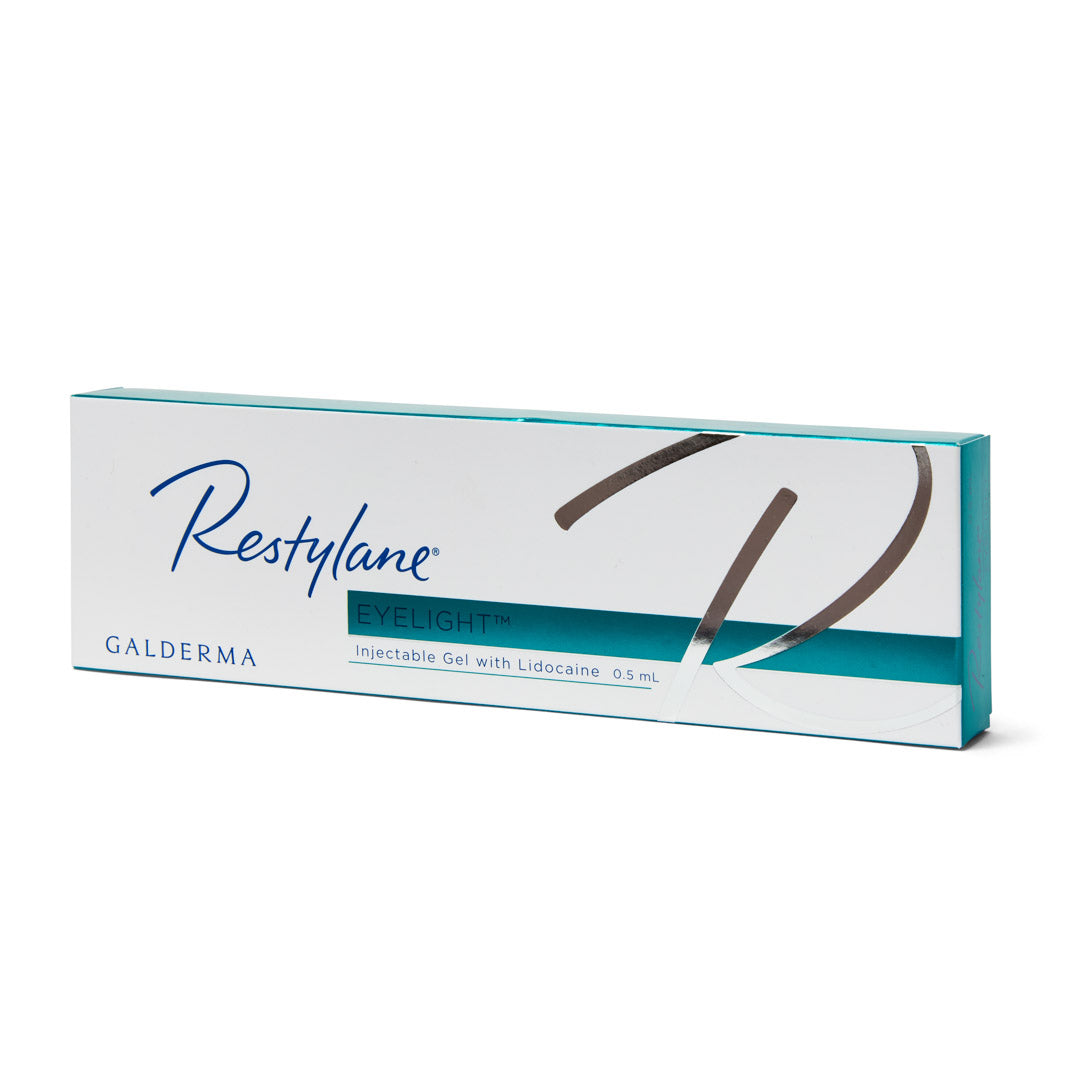 Restylane Eyelight Box. Hyaluronic acid under eye treatment for dark or hollow eyes.