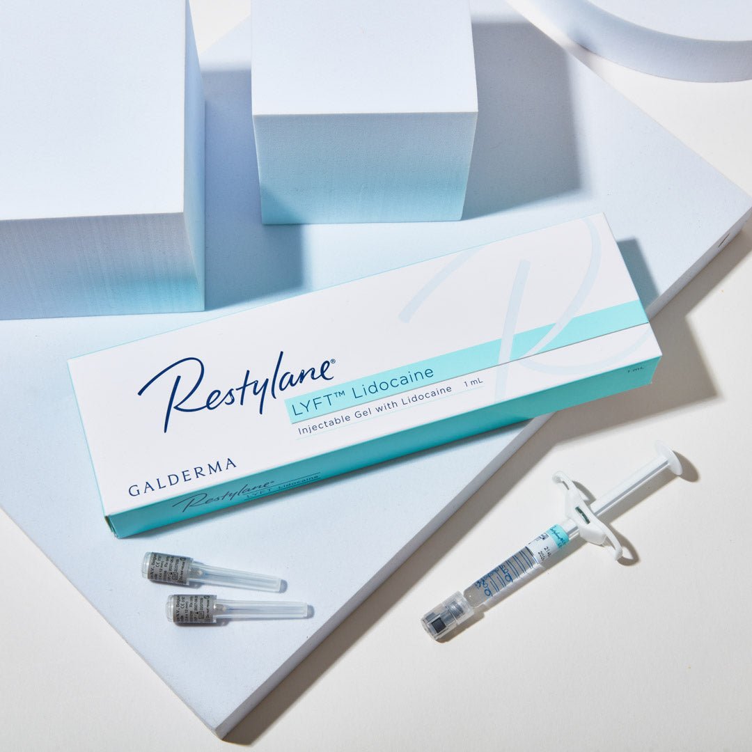 Restylane LYFT Display. Hyaluronic acid dermal filler used for facial contouring and volumisation.