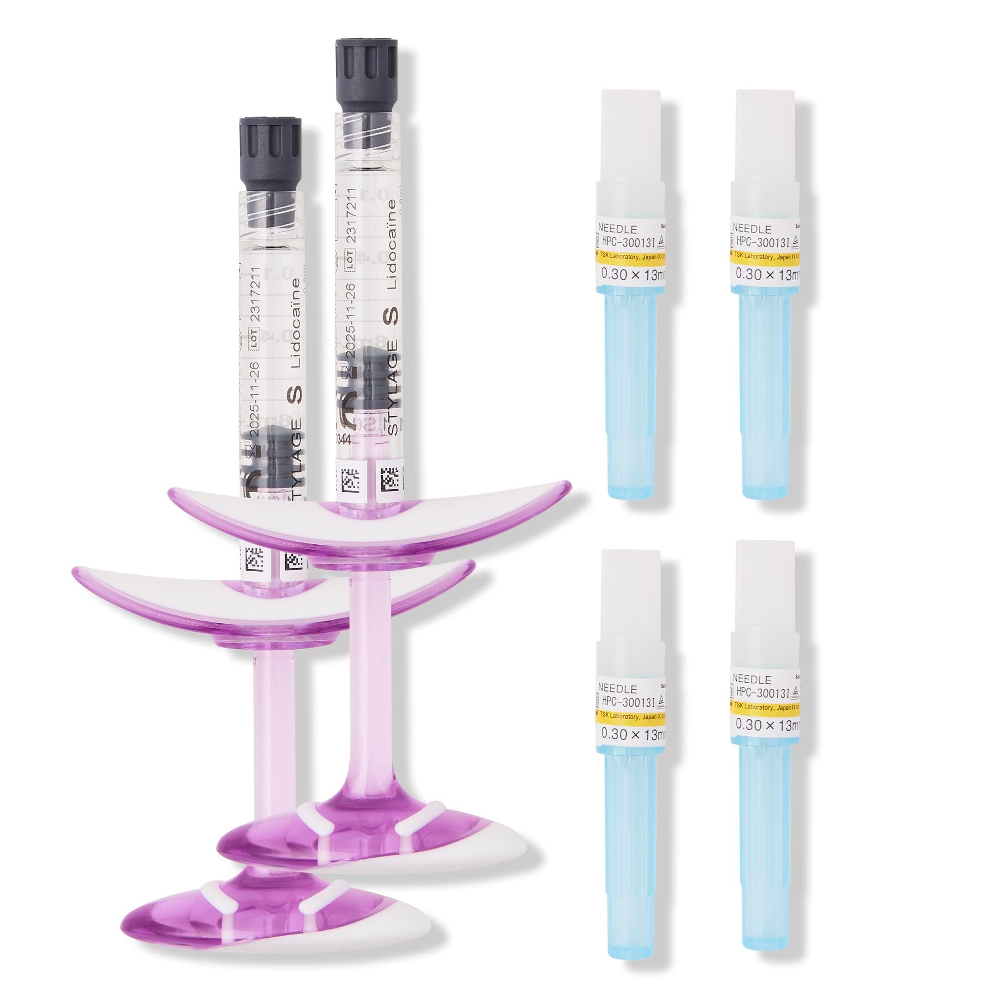 Stylage M content. Hyaluronic acid dermal filler for fine lines and superficial wrinkles.