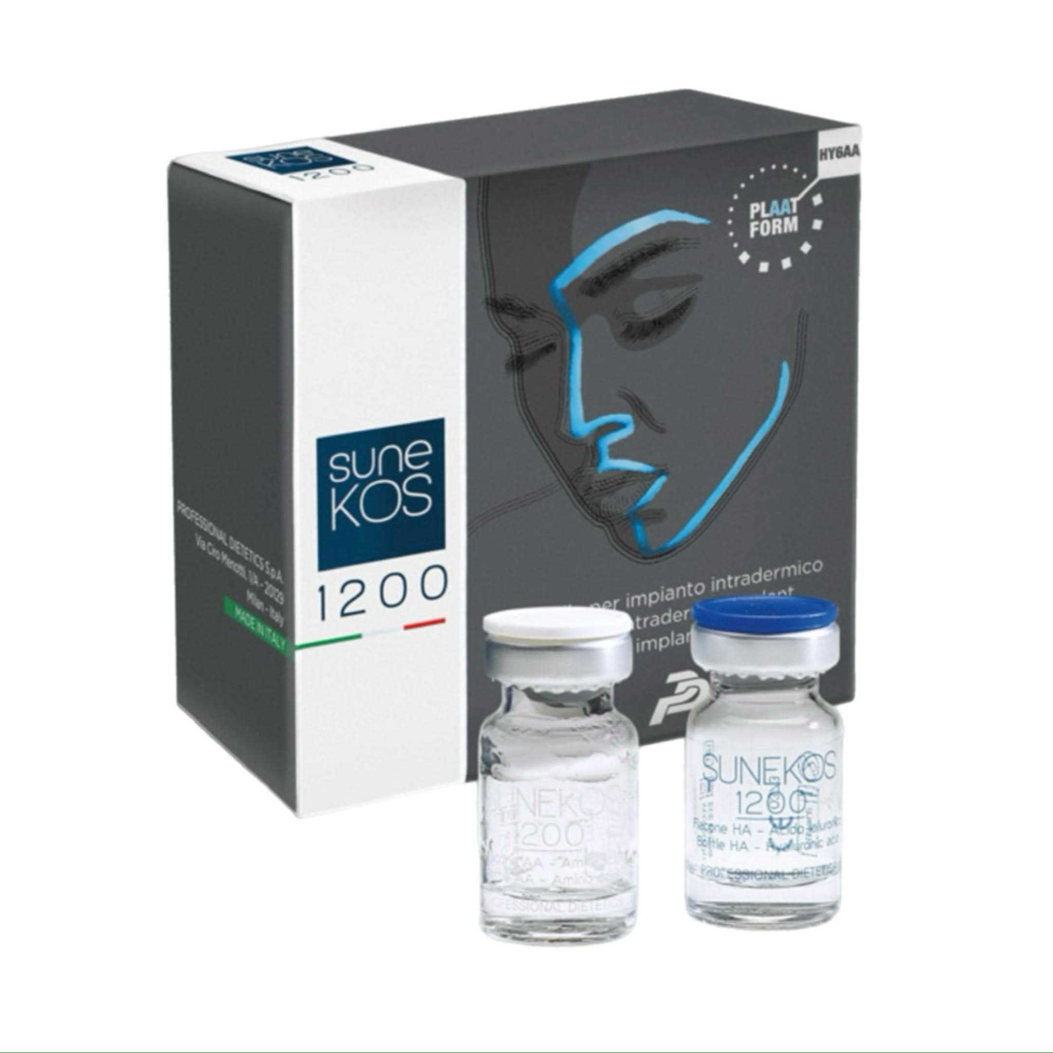 SuneKOS 1200 Display. Skinbooster for improving skin hydration, laxity and texture.