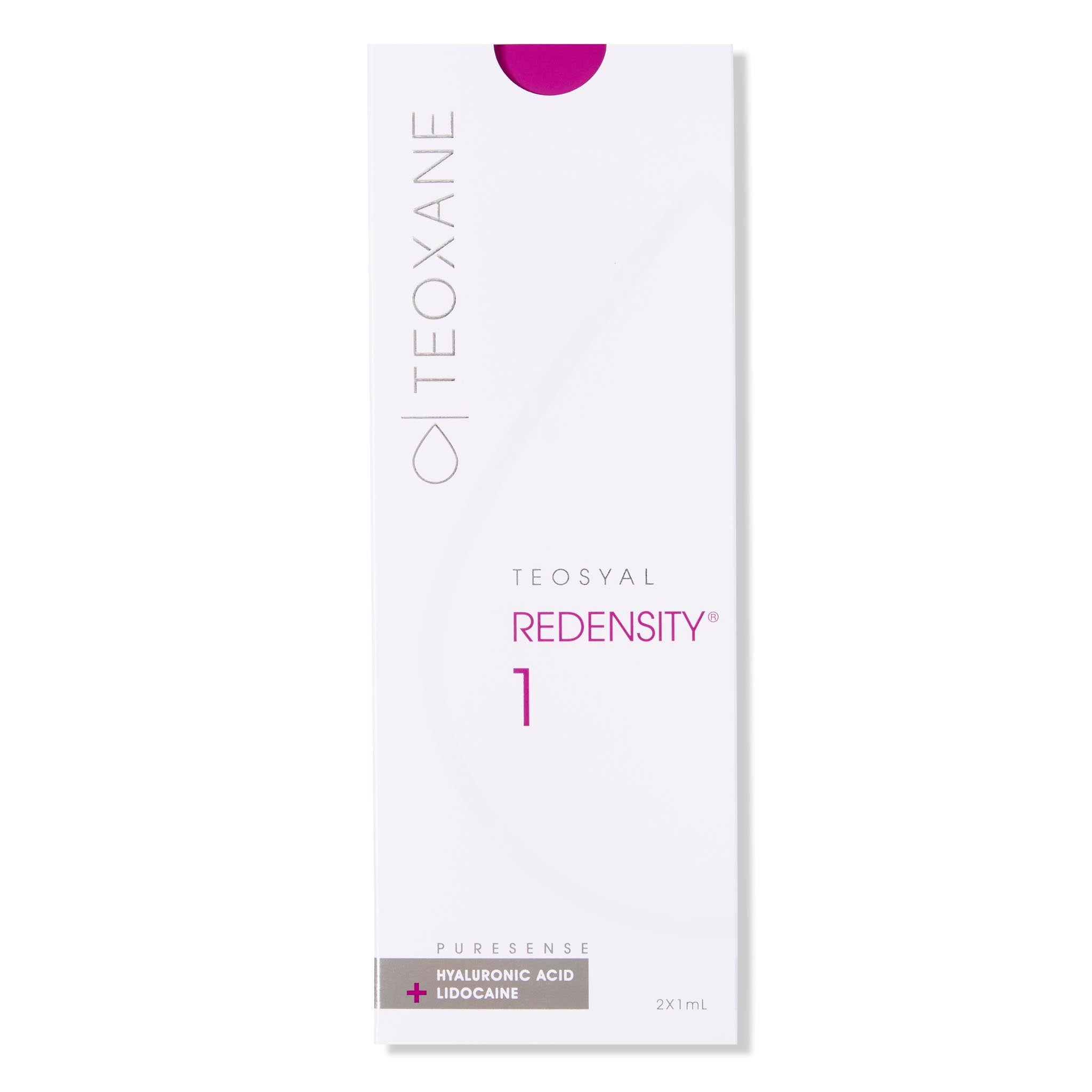 Redensity 1 Box. Teoxane skin booster to improve skin hydration, firmness and elasticity.