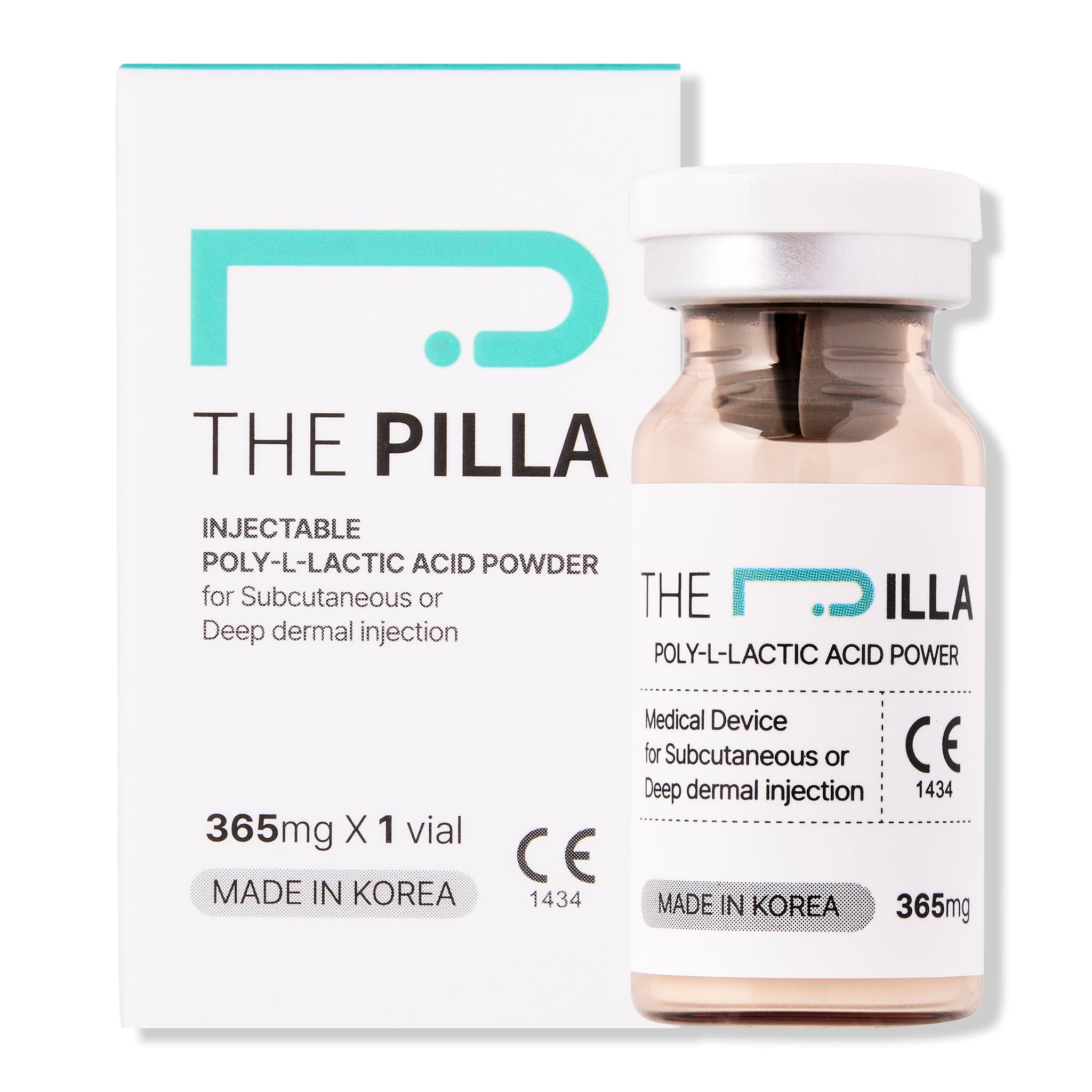The Pilla Display. Poly-L-lactic acid (PLLA) dermal filler for stimulation collagen and facial rejuvenation.
